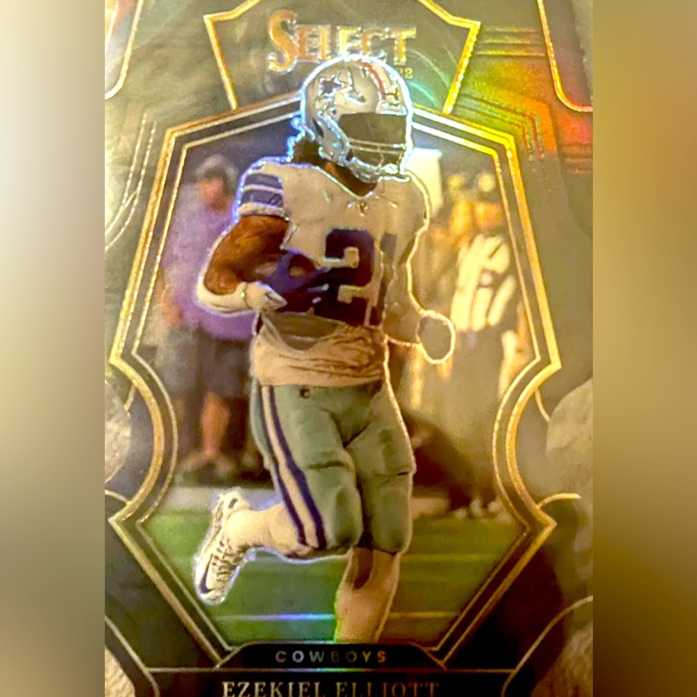 Ezekiel Elliot 2022 Panini Select Black Die Cut 1 of 1 football card 🔥